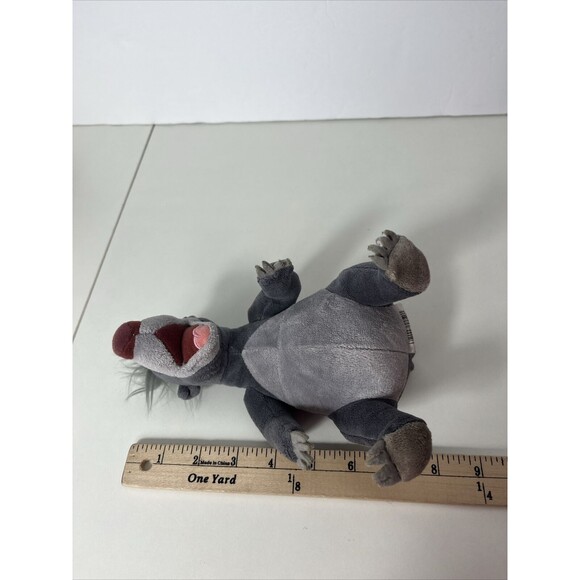 Baloo Disney Jungle Book Bear 8" Gray Stuffed Plush Vintage RARE Open Mouth - Picture 5 of 6